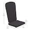 Flash Furniture White Folding Adirondack Chairs-Gray Cushions, 2PK 2-JJ-C14505-CSNGY-WH-GG - alternate 3